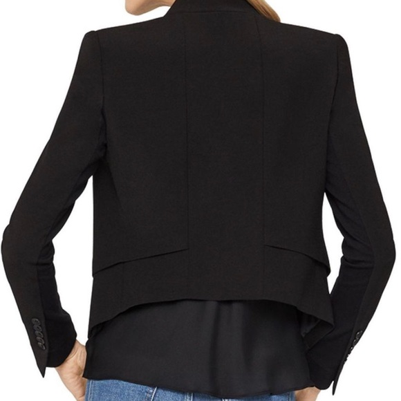 BCBG Lloyd Womens Open Front Asymmetrical Blazer - Picture 10 of 11